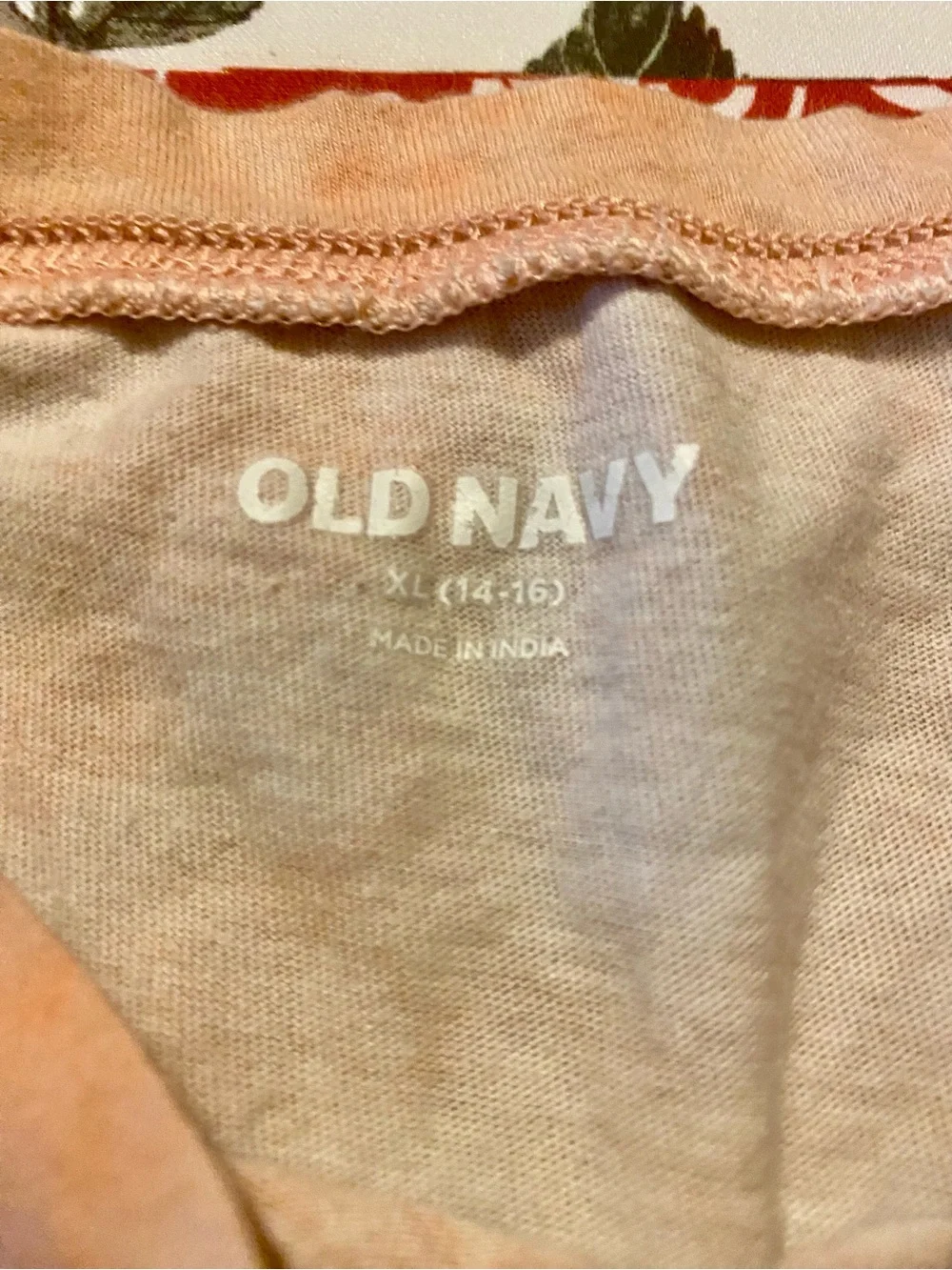Old Navy orange tie dye long sleeve crop top